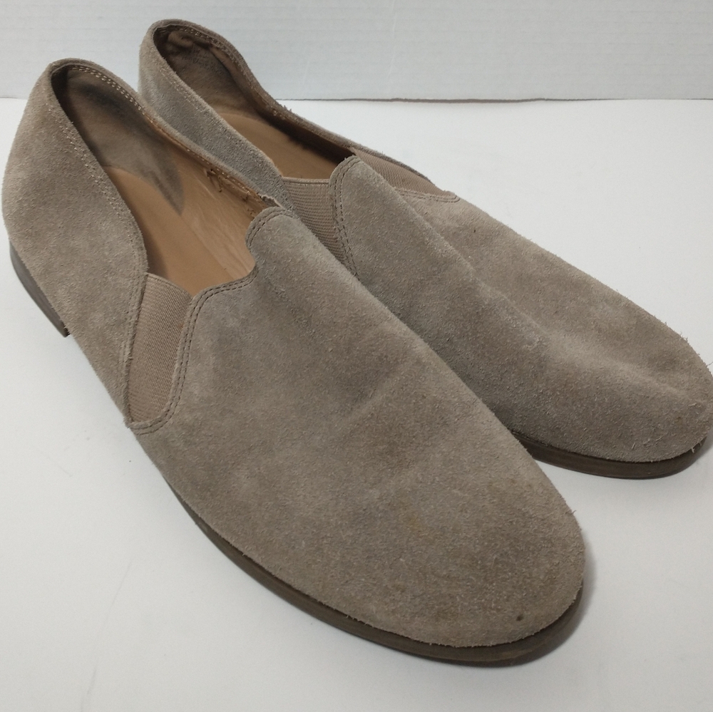 Franco‎ Sarto Suede Loafer Slip On, Women's Size 9, Taupe